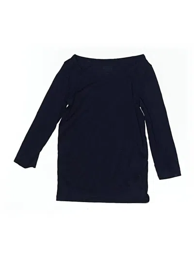 Pre-owned Uniqlo Kids' 3/4 Sleeve T-shirt In Blue