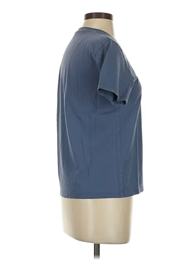Pre-owned Uniqlo 3/4 Sleeve T-shirt In Blue