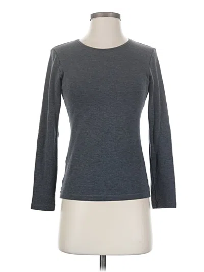 Pre-owned Uniqlo 3/4 Sleeve T-shirt In Gray