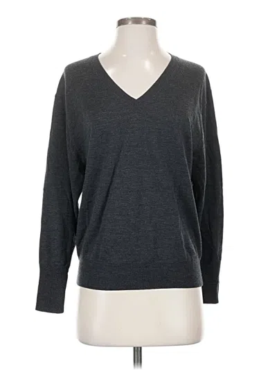 Pre-owned Uniqlo 3/4 Sleeve T-shirt In Gray
