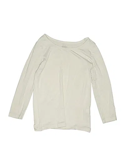 Pre-owned Uniqlo Kids' 3/4 Sleeve T-shirt In Ivory