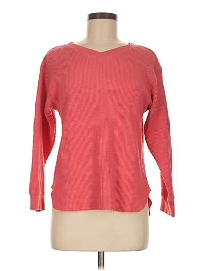 Pre-owned Uniqlo 3/4 Sleeve T-shirt In Red