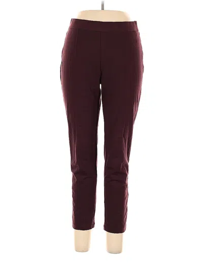 Pre-owned Uniqlo Active Pants In Burgundy