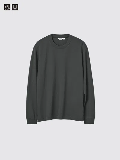 Uniqlo Airism Cotton Striped T-shirt Black 3xl  Us