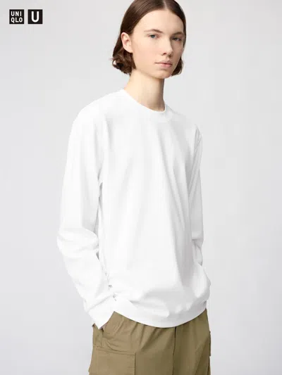 Uniqlo Airism Cotton T-shirt Long Sleeve White Small  Us