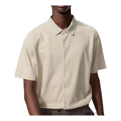 Uniqlo Airism Polo Shirt 'natural' In Brown