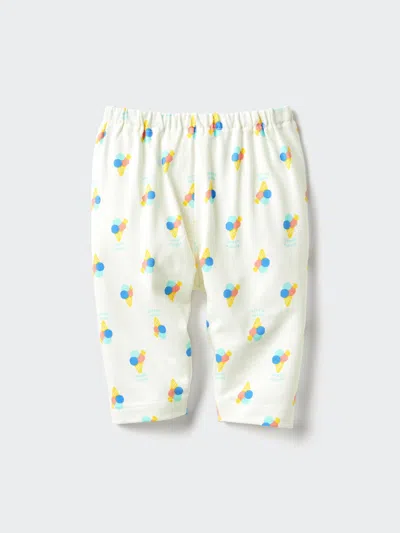 Uniqlo Baby Airism Cropped Leggings Fruit With Quick-drying Off White Age 18-24m Denim  Us In Brown