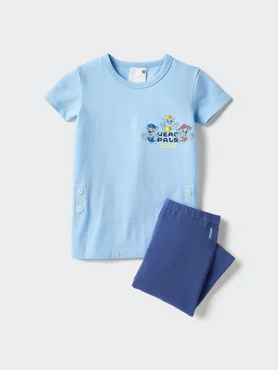 Uniqlo Baby Dry Pajamas Short Sleeve Paw Patrol, Blue, 4y