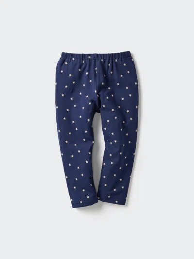 Uniqlo Baby Leggings Printed Blue Age 3-4  Us