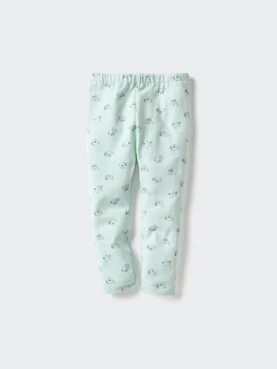 Uniqlo Baby Leggings Printed Green Age 18-24m  Us In Blue