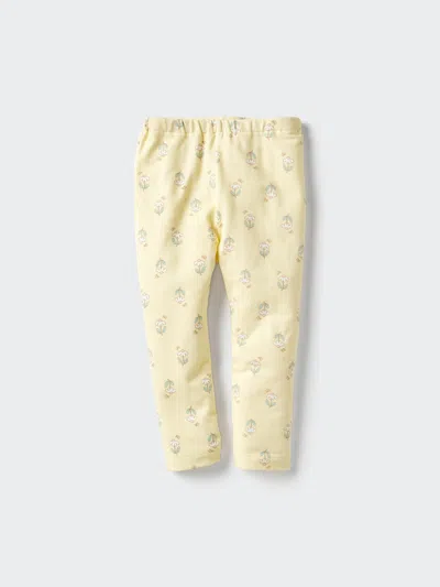 Uniqlo Baby Leggings Printed Yellow Age 3-4  Us In Multi
