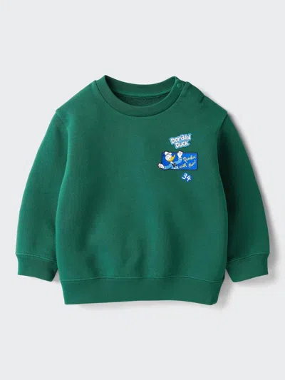 Uniqlo Baby's Mickey & Friends Sweatshirt, Green, 12-18m