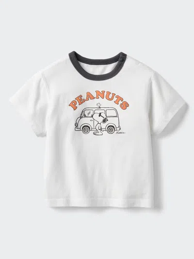 Uniqlo Baby Peanuts Ut Graphic T-shirt, Off White, 3y