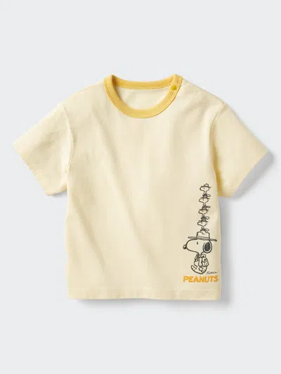 Uniqlo Baby Peanuts Ut Graphic T-shirt, Yellow, 3y