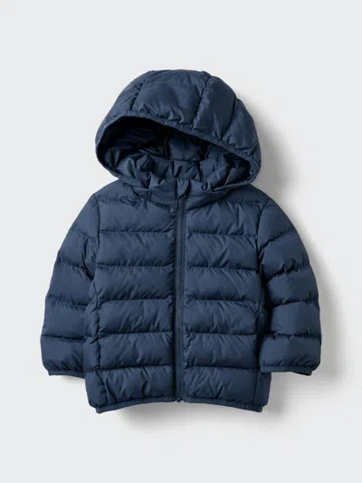 Uniqlo Baby Pufftech Washable Parka, Navy, 12-18m In Blue
