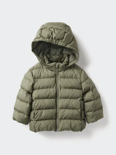 Uniqlo Baby Pufftech Washable Parka Olive Age 3  Us In Green