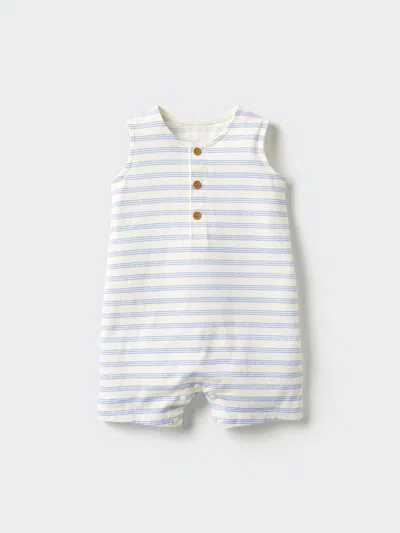 Uniqlo Baby Sleeveless One Piece Outfit Blue Age 12-18m  Us In Multi