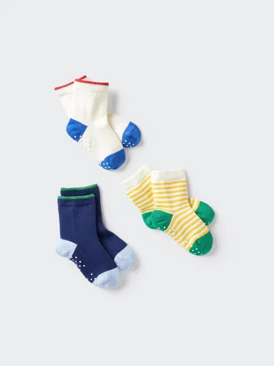 Uniqlo Baby Socks 3 Pairs Off White 18m-3y  Us In Multi