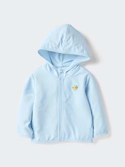 Uniqlo Baby Uv Protection Mesh Hoodie Light Blue Age 3  Us