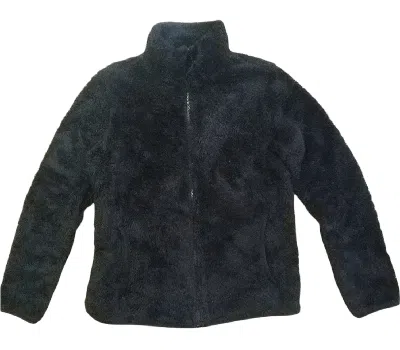 Pre-owned Uniqlo Black  Faux Fur Fleece Jacket