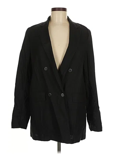 Pre-owned Uniqlo Blazer Jacket In Black