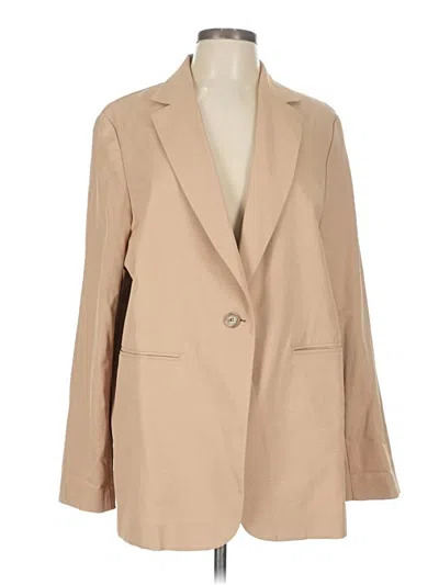 Pre-owned Uniqlo Blazer Jacket In Brown