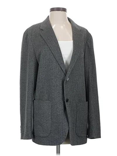 Pre-owned Uniqlo Blazer Jacket In Gray