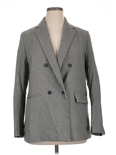 Pre-owned Uniqlo Blazer Jacket In Gray
