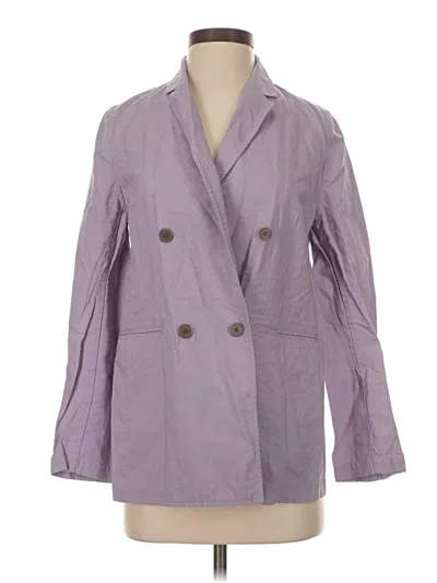 Pre-owned Uniqlo Blazer Jacket In Purple