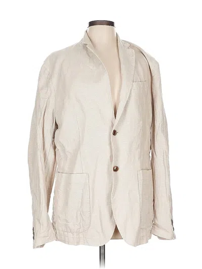 Pre-owned Uniqlo Blazer Jacket In White