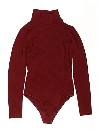 Pre-owned Uniqlo Bodysuit In Burgundy