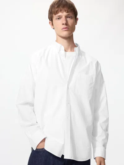 Uniqlo Broadcloth Shirt Button Down White Xl  Us