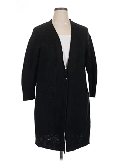 Pre-owned Uniqlo Cardigan Sweater In Black