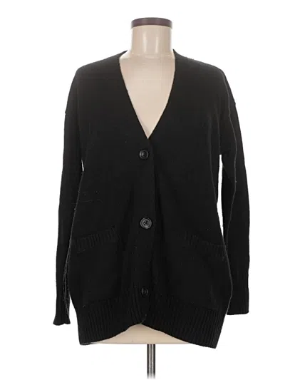 Pre-owned Uniqlo Cardigan Sweater In Black