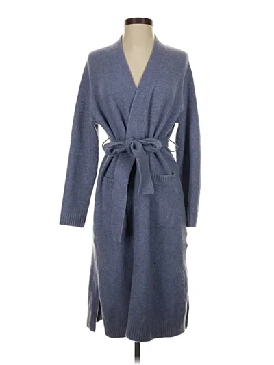 Pre-owned Uniqlo Cardigan Sweater In Blue