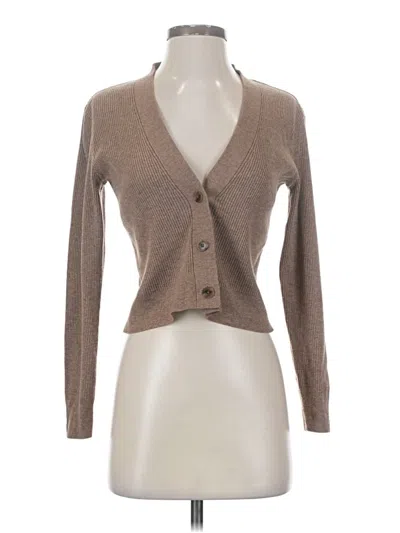 Pre-owned Uniqlo Cardigan Sweater In Brown
