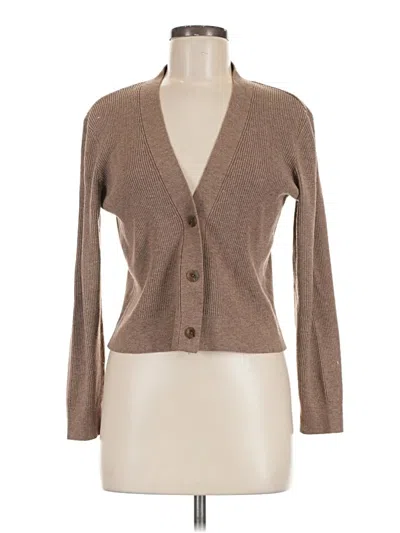 Pre-owned Uniqlo Cardigan Sweater In Brown