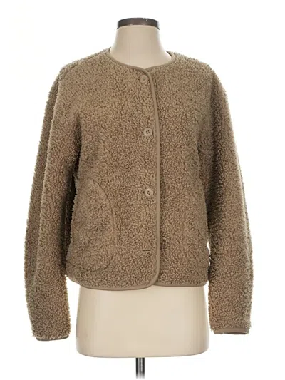 Pre-owned Uniqlo Cardigan Sweater In Brown