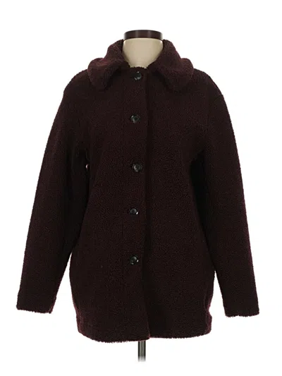 Pre-owned Uniqlo Cardigan Sweater In Burgundy