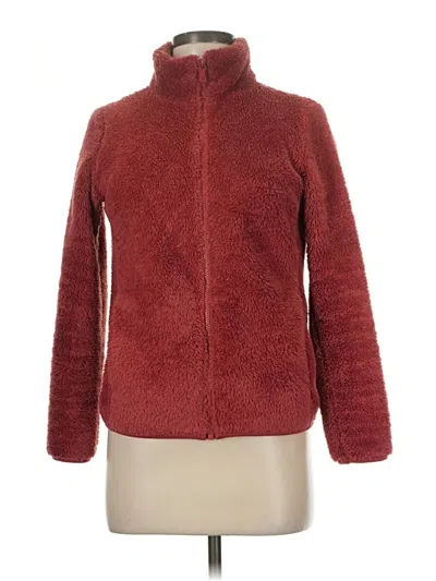 Pre-owned Uniqlo Cardigan Sweater In Burgundy