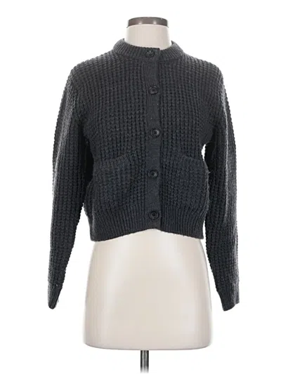 Pre-owned Uniqlo Cardigan Sweater In Gray