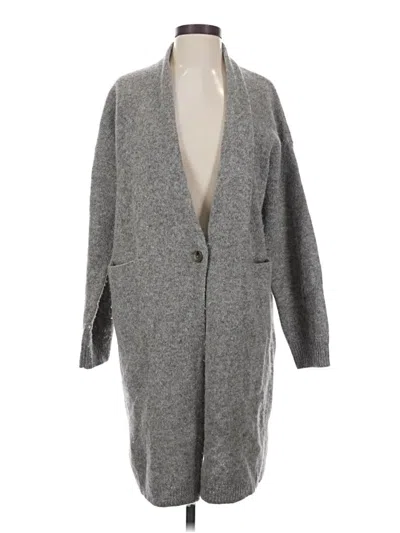 Pre-owned Uniqlo Cardigan Sweater In Gray