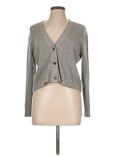 Pre-owned Uniqlo Cardigan Sweater In Gray