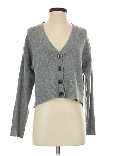 Pre-owned Uniqlo Cardigan Sweater In Gray