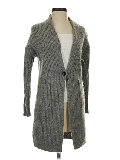 Pre-owned Uniqlo Cardigan Sweater In Gray