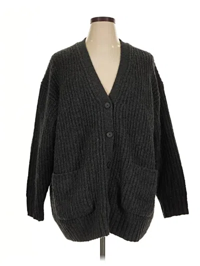 Pre-owned Uniqlo Cardigan Sweater In Gray