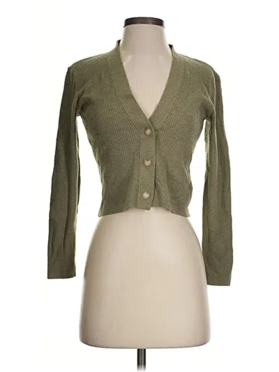Pre-owned Uniqlo Cardigan Sweater In Green
