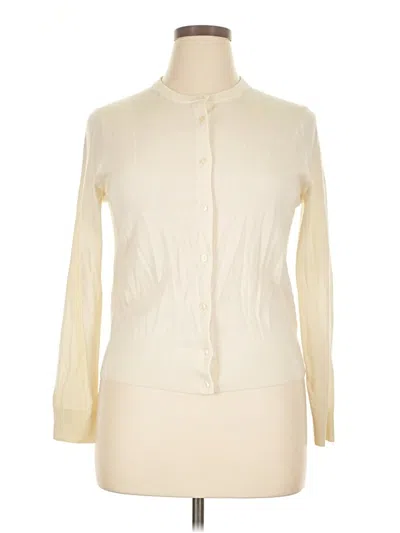 Pre-owned Uniqlo Cardigan Sweater In Ivory