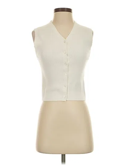 Pre-owned Uniqlo Cardigan Sweater In Ivory