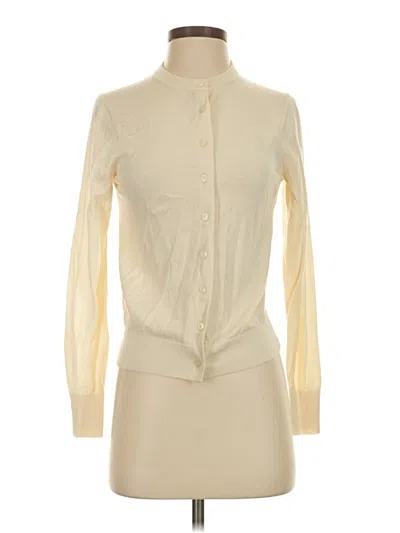 Pre-owned Uniqlo Cardigan Sweater In Ivory